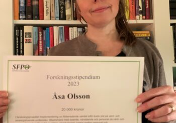 Åsa Olsson tilldelas stipendium